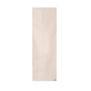 Organic cotton mat for Yoga, Pilates, Fitness, and Meditation - Natural Color (White) - Option to choose a natural rubber back finish - 3mm