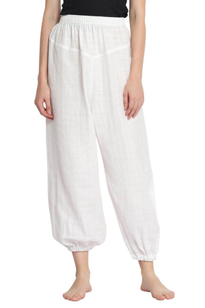 Custom Yoga Pants - Organic Cotton, Fitness Pants, Cotton Trousers, Unisex Yoga Pants, Boho Pants - Elastic Waist, Harem Style
