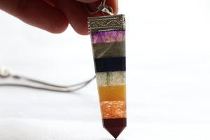 Chakra Pendant, Yoga Pendant, 7 Chakra Pendant, Gemstone, Chakra Jewelry, Meditation Pendant, Energy Pendant, Healing Pendant