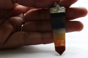 Chakra Pendant, Yoga Pendant, 7 Chakra Pendant, Gemstone, Chakra Jewelry, Meditation Pendant, Energy Pendant, Healing Pendant