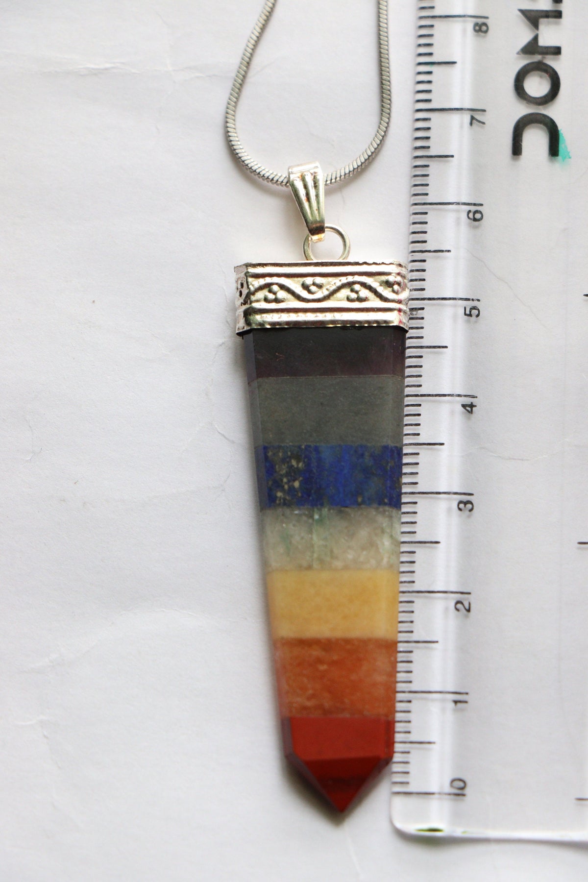 Chakra Pendant, Yoga Pendant, 7 Chakra Pendant, Gemstone, Chakra Jewelry, Meditation Pendant, Energy Pendant, Healing Pendant