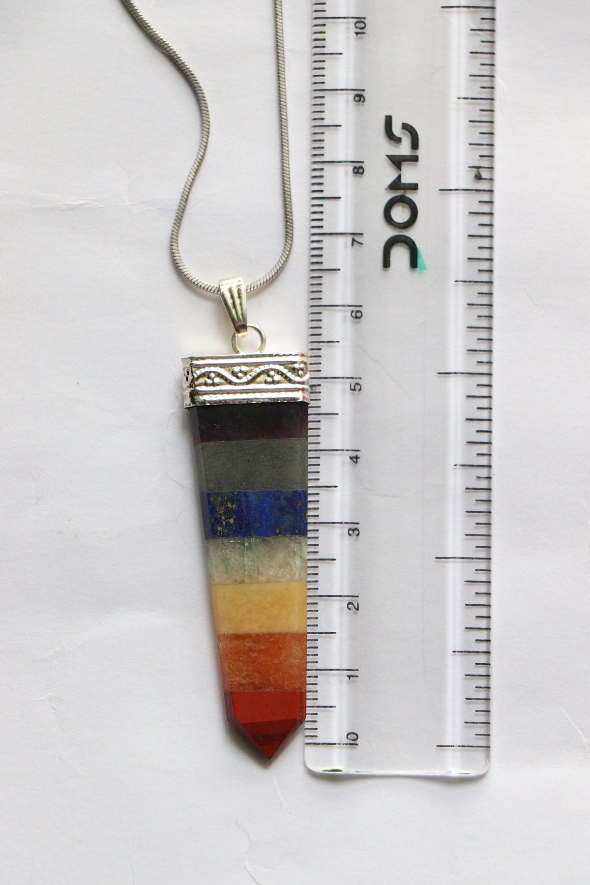 Chakra Pendant, Yoga Pendant, 7 Chakra Pendant, Gemstone, Chakra Jewelry, Meditation Pendant, Energy Pendant, Healing Pendant