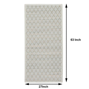 Premium Grass Fiber Mat for Yoga, Pilates, Fitness, and Meditation - Natural Color (Handwoven, anti-skid & firm grip) - Meas