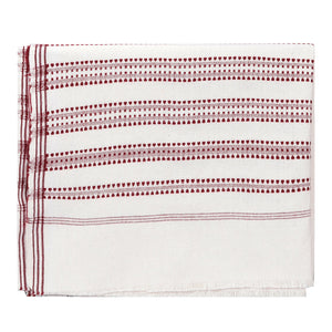 Handwoven Organic Cotton Linen Yoga Towel, Beach,Bath and Sauna Towel - Use for Gym/Exercise/Wedding/Christmas Gift/Travel/Stole