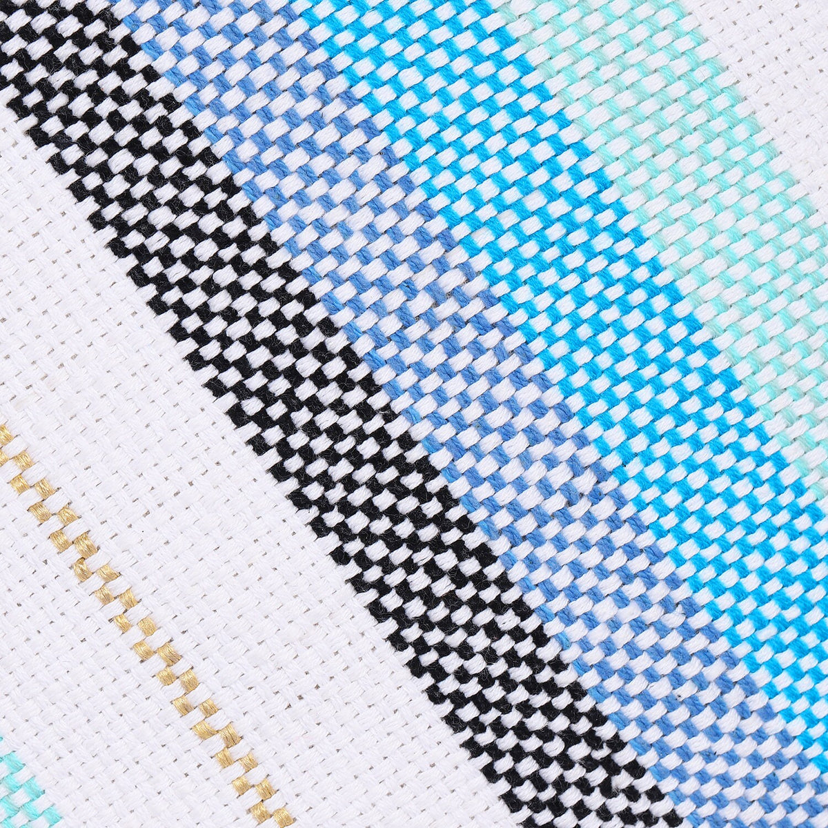 Yoga Meditation Cushion | Handwoven Handmade Round Zafu Pillow  |Zipped Cover |Washable| Portable - Sky Lark - Filling Options Available