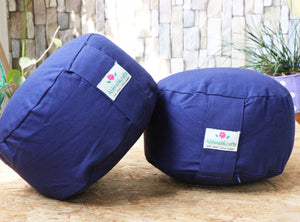 Rondo Yoga Meditation Cushion | Handwoven Rondo Zafu- Solid Color |Zipped Cover |Washable| Portable - Filling & Color Options Available