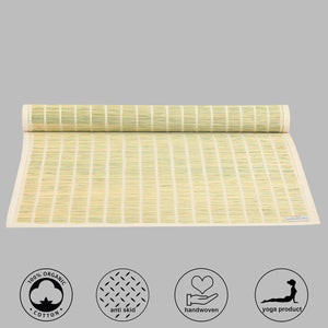 Handwoven Anti Skid Darbha Grass Fiber Mat for Yoga and Meditation