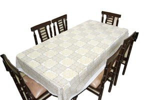 Hand block Printed Table Cloth/ Table Cover/ Dining Linen - Outdoor TableCloth - Picnic Blanket - Rectangular - Earthy Elixir