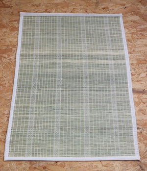 Handwoven Meditation Mat Made with Darbha 'Kusha' Grass Fiber  - Color Natural Green - Dharana