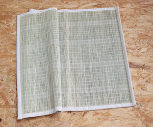 Handwoven Meditation Mat Made with Darbha 'Kusha' Grass Fiber  - Color Natural Green - Dharana