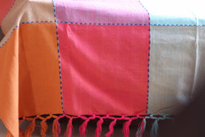 Bed-sheet/Bed-cover/Bed Linen - Handwoven bed sheet (pure cotton) - King Size - Hopscotch