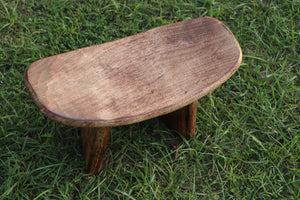 Handcrafted Mango Wood Foldable & Portable Meditation Bench - Wooden Kneeling Ergonomic Meditation Bench/Low Seat Meditation