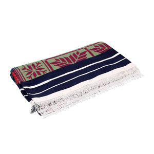 Indian Boho/Bohemian Cotton Reversible Area Rug/Chindi Rag/Floor Runner/Yoga Mat/Dhurrie/Kilm/Carpet - Adhrit