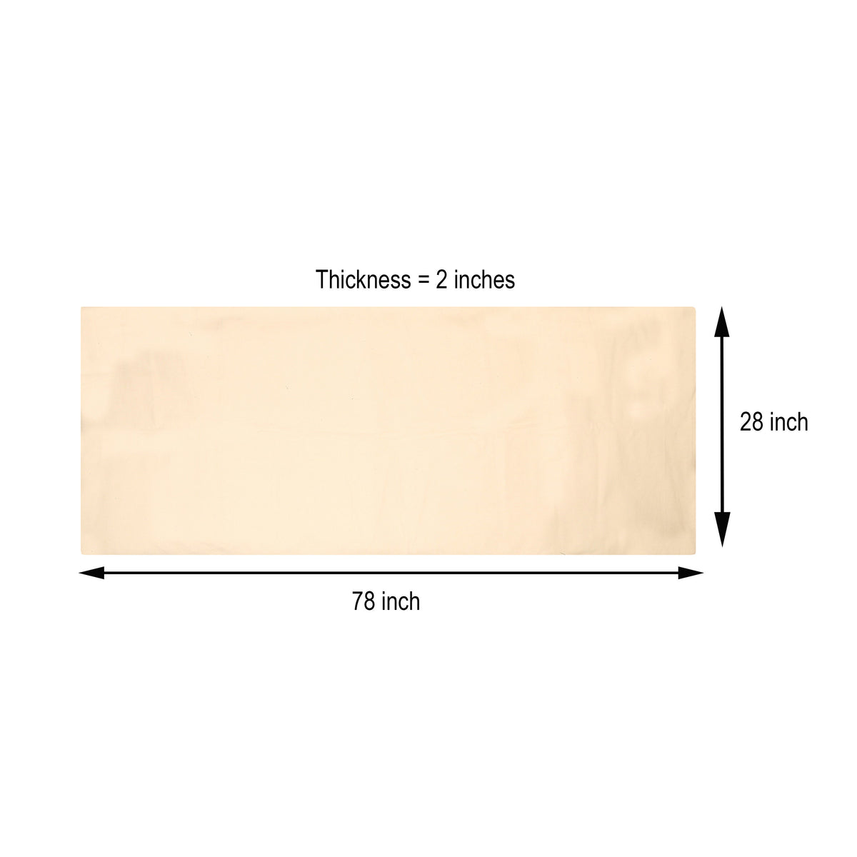 Shikibuton, Futon Meditation Mat - Kapok Filled - Removable Cotton Cover - Made in India - Colors Available