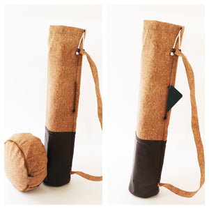 Yoga/Pilates/Exercise Bag - Yoga Strap Carrier - Yoga Mat Bag - Cork Yoga Bag for Yoga lover/Yogi