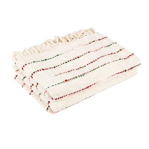Meditation Gift Set - Handwoven Organic Cotton Blanket and a Meditation Cushion - Design: Morocco - For Yogi/Yogini/Meditation Yoga Gift