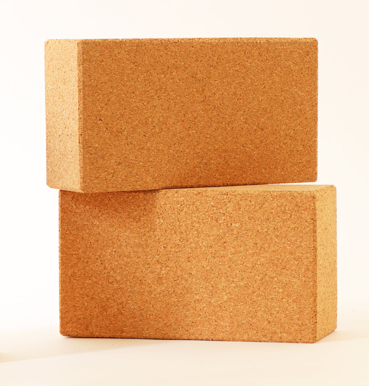 Yoga/Exercise/Fitness Blocks - Set of Two Yoga Blocks with Carrying Bag - Option to Choose - Wood OR Cork