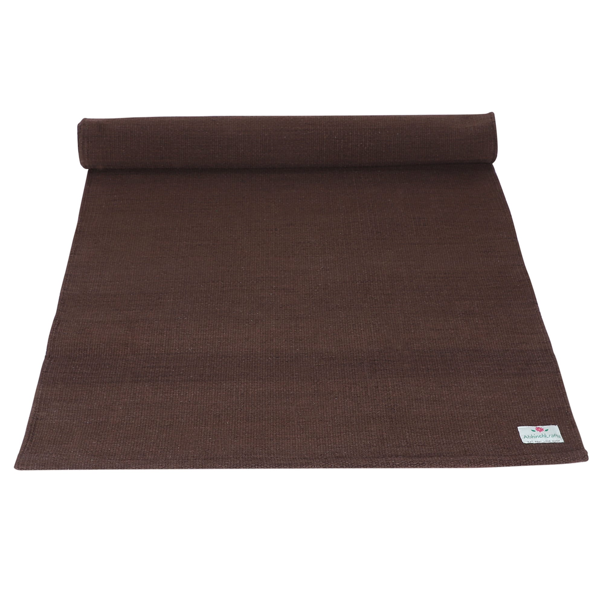 Buy FirstFit Braided Cotton Yoga Mat, Workout Exercise Mat, Non Slip Grip Pilates  Mats, Body Alignment System, Tear Resistant - Size (72 x 24 Inch) - Brown  Online at Best Prices in India - JioMart.