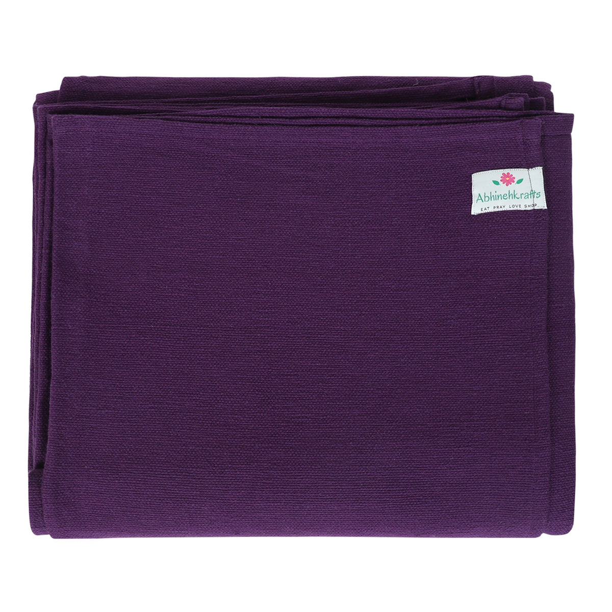 Handwoven/Hand-spun Organic Cotton Blankets for Yoga, Meditation & Home - Deep Solids - Color Options