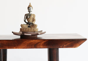 Wooden Prayer/Pooja Table, Altar Table, Meditation & Prayer Shrine, Buddhist Altar, Japanese Table, Zen Altar - Made in India (Layered)