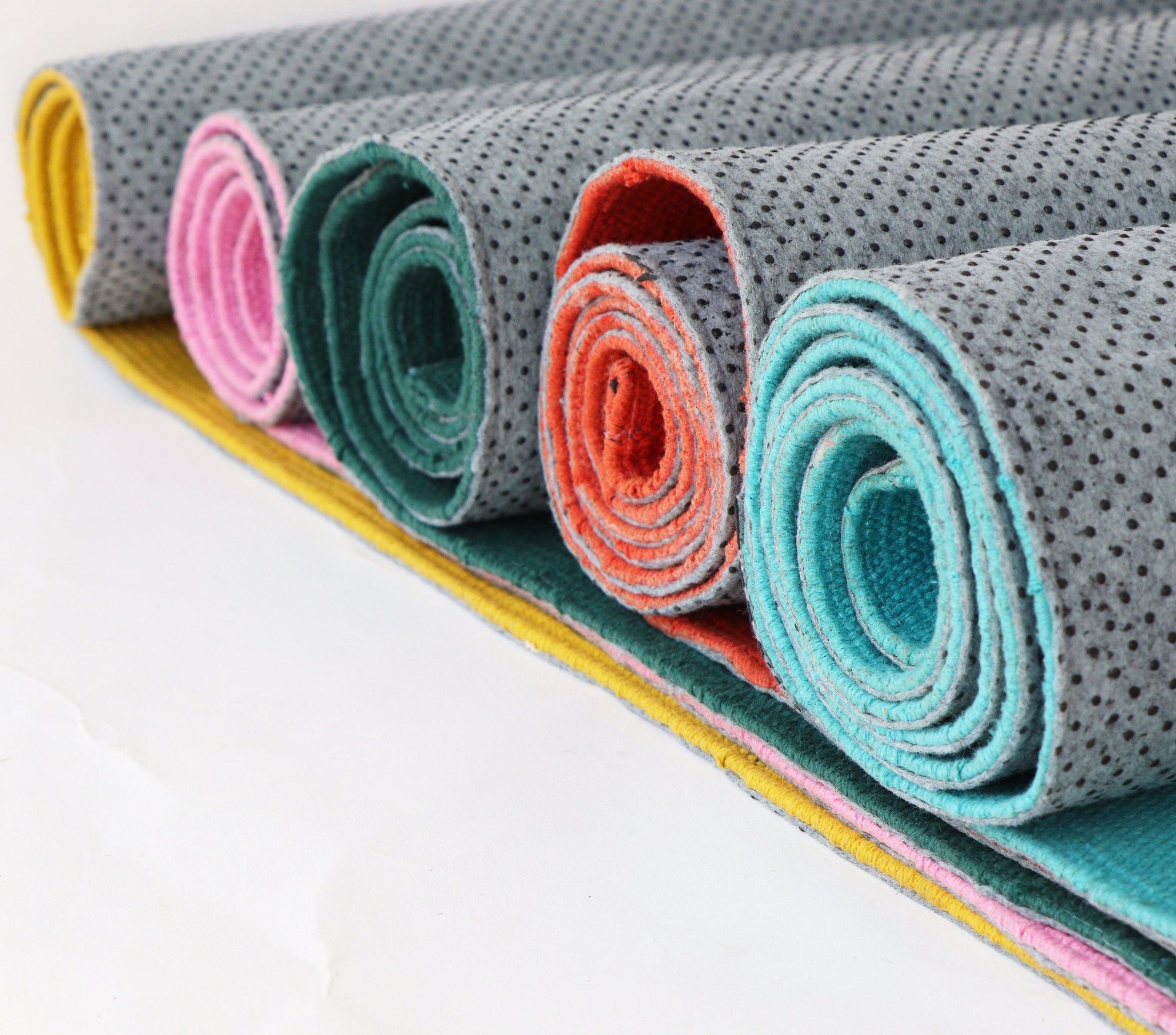 Anti Skid Cotton Mat for Yoga, Pilates, Fitness, Meditation - Cotton Yoga, Meditation Rug - Thick Mat With Anti-Skid Back  MultiColor Option