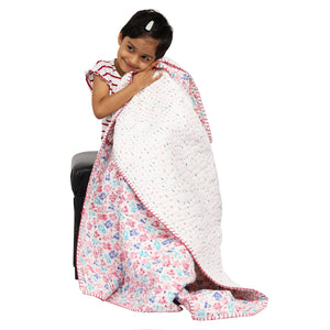 Kids Quilt/Blanket - Organic Flannel Cotton - Baby, Infants, Toddlers, Preschoolers, Children - Soft Warm Handmade - Owls