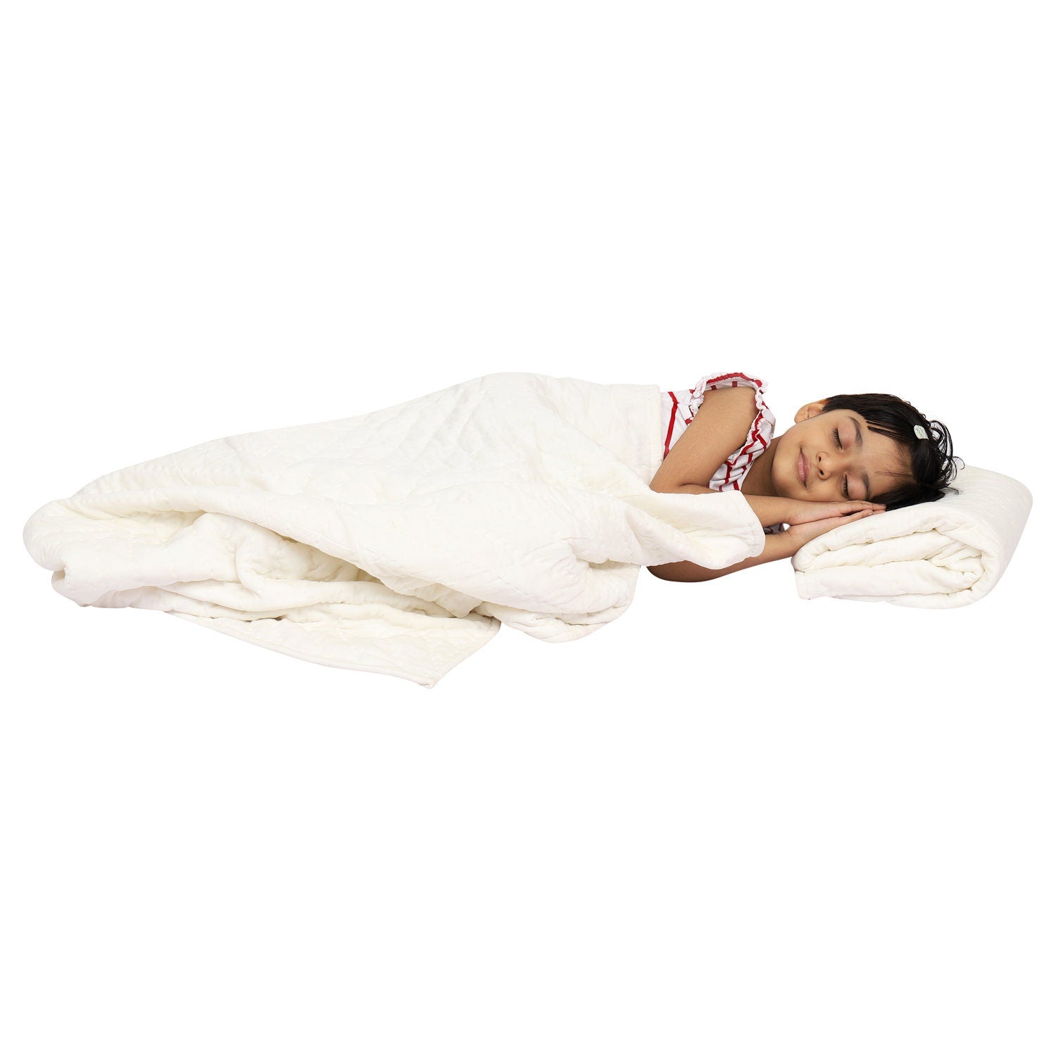 Baby Quilt/Blanket - Organic Cotton - Baby, Infants, Toddlers, Preschoolers, Children - Soft Warm Handmade - Ivory White