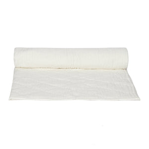 Baby Quilt/Blanket - Organic Cotton - Baby, Infants, Toddlers, Preschoolers, Children - Soft Warm Handmade - Ivory White