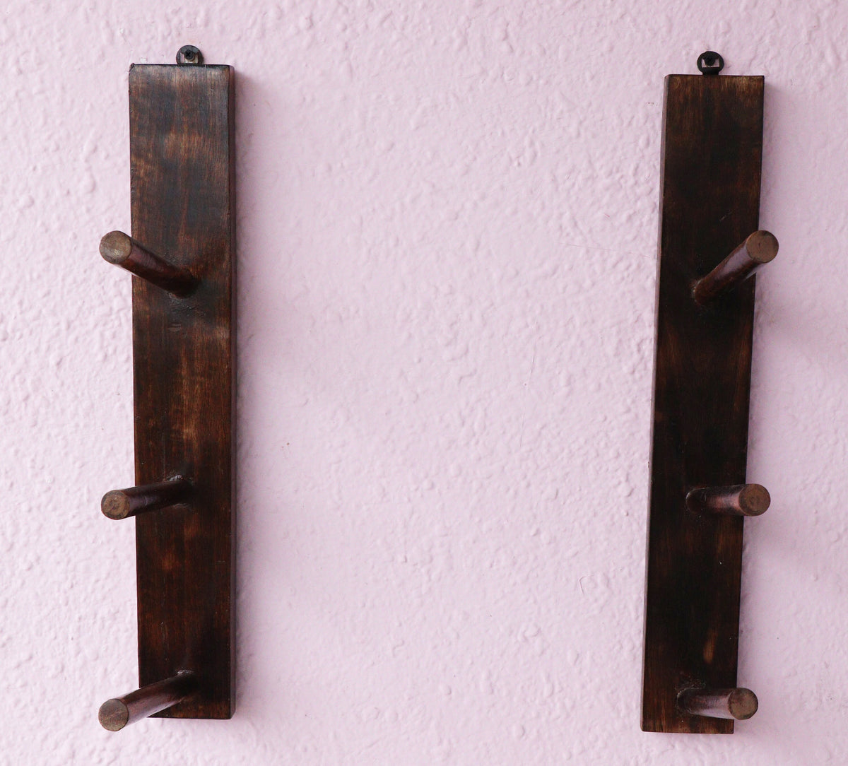 Yoga Mat Wall Holder/ Mount, Yoga Mat Storage Organizer, Yoga Mat Rack, Gym Mat Storage, Exercise Fitness Rack - Mango Wood, Made in India