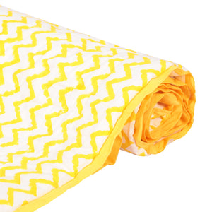 Baby Quilt/Blanket - Organic Cotton - Baby, Infants, Toddlers, Preschoolers, Children - Soft Warm Handmade - Aztec - Yellow