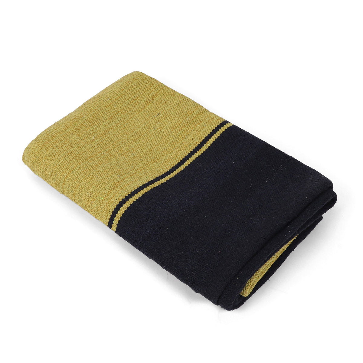 Large Yoga Mat 6x 4 feet  for Yoga, Pilates, Fitness, and Meditation - (Handwoven Area Rug, Mat, Dhurrie, Handspun Cotton Rug)