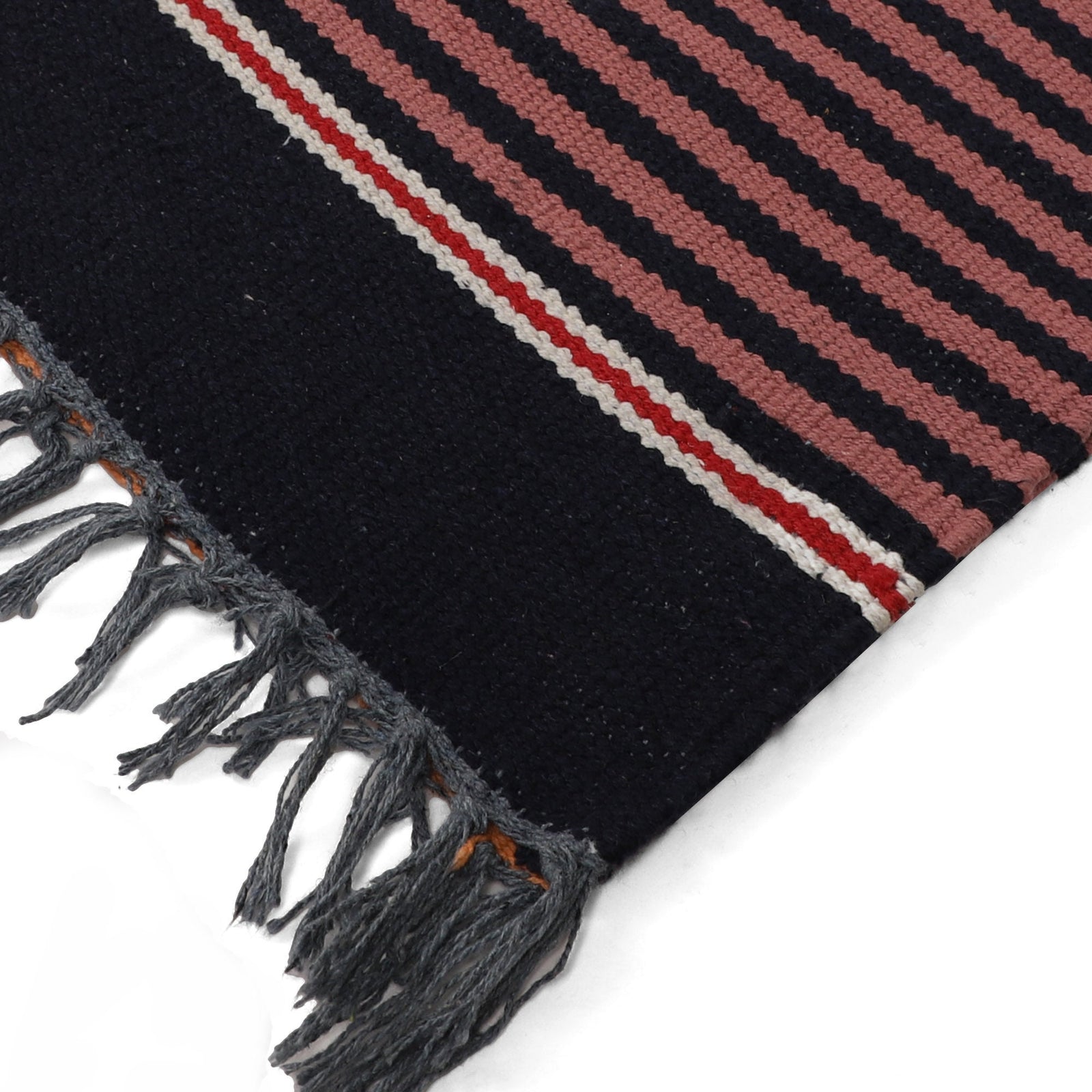 6x 4 feet Area Rug - Handwoven Mat for Yoga, Pilates, Fitness, and Meditation - (Handwoven Area Rug, Mat, Dhurrie, Handspun Cotton Rug)