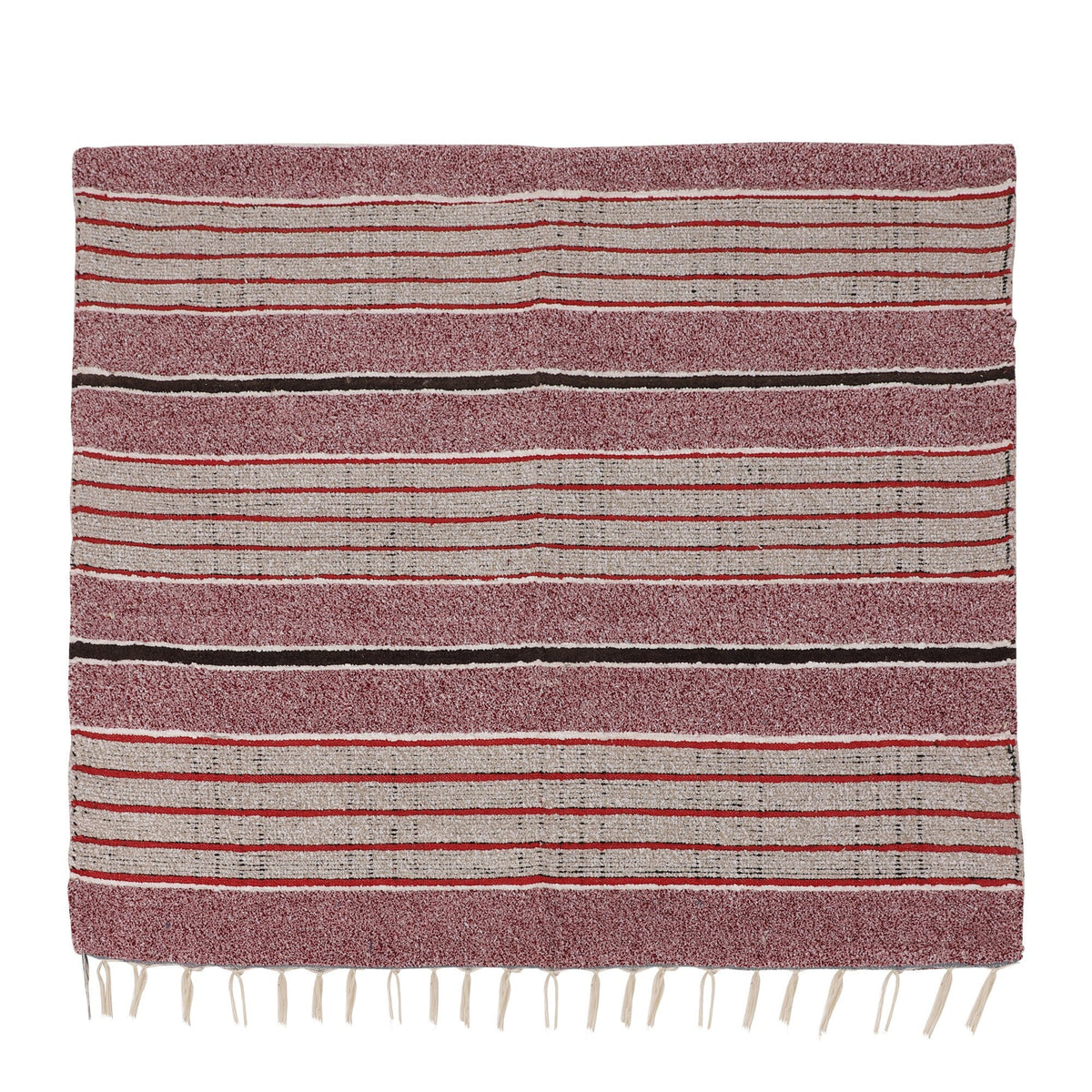 Large Yoga Mat 6x 4 feet for  Yoga, Pilates, Fitness, and Meditation - (Handwoven Area Rug, Mat, Dhurrie, Handspun Cotton Rug)