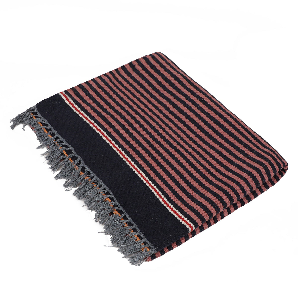 6x 4 feet Area Rug - Handwoven Mat for Yoga, Pilates, Fitness, and Meditation - (Handwoven Area Rug, Mat, Dhurrie, Handspun Cotton Rug)