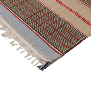 Large Yoga Mat 6x 4 feet  for Yoga, Pilates, Fitness, and Meditation - (Handwoven Area Rug, Mat, Dhurrie, Handspun Cotton Rug)