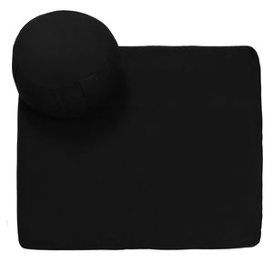 AbhinehKrafts Meditation Set - Combo of Zabuton Meditation Mat & Zafu Meditation Cushion - Yoga Support Pillow, Meditation Pillow (Solid)