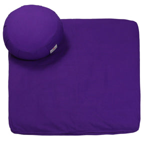 AbhinehKrafts Meditation Set - Combo of Zabuton Meditation Mat & Zafu Meditation Cushion - Yoga Support Pillow, Meditation Pillow (Solid)