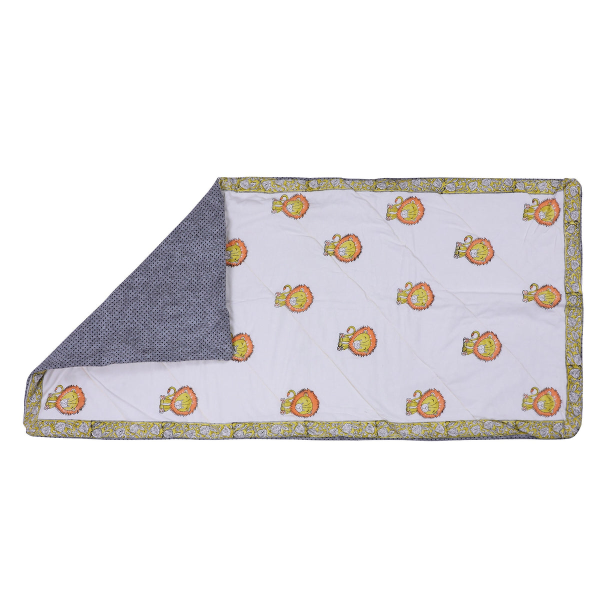 Kids Yoga Mat - Children Yoga Play Mat - Organic Cotton, Natural, Non-toxic, Eco-conscious, Super Soft, Exercise Play Mat - Leo