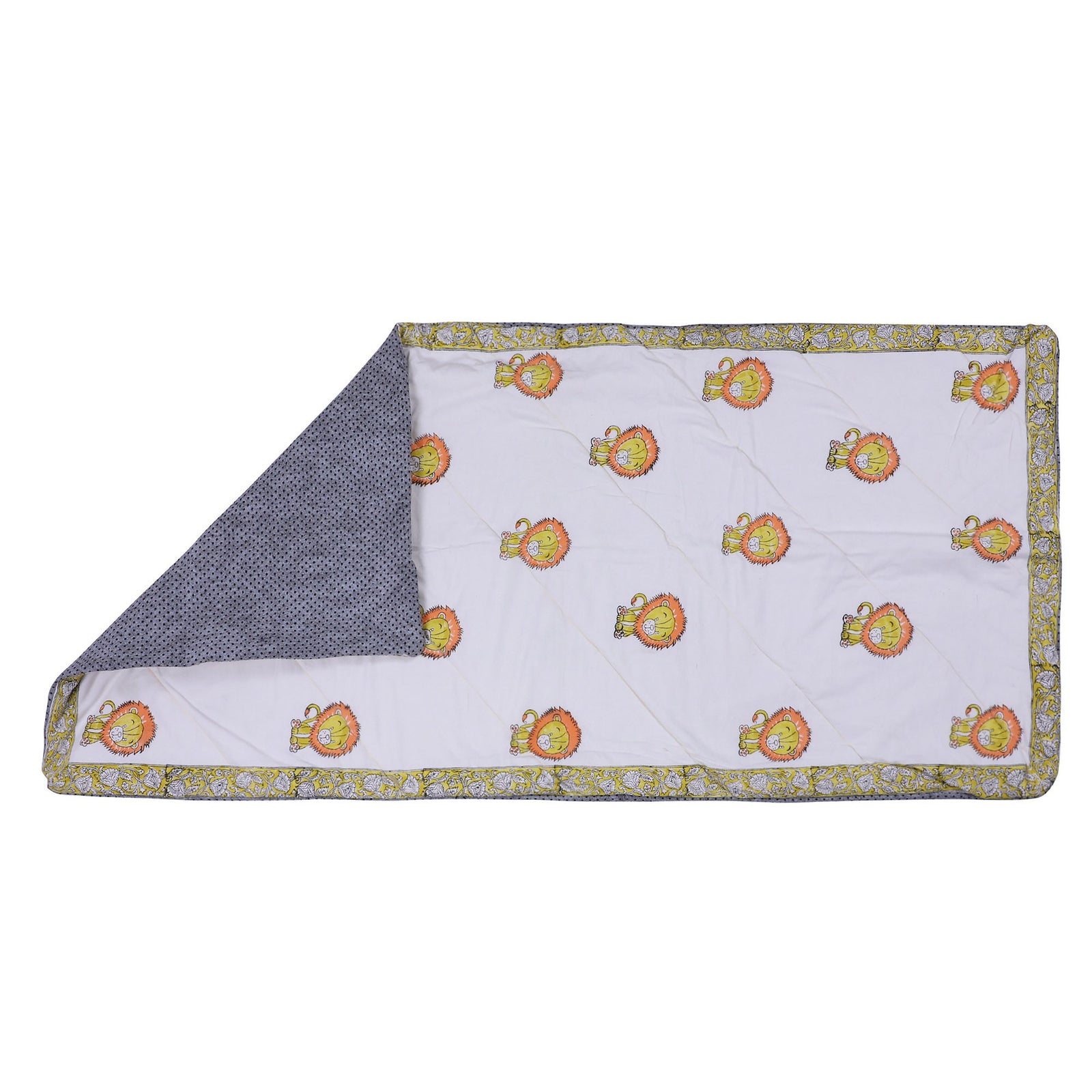 Kids Yoga Mat - Children Yoga Play Mat - Organic Cotton, Natural, Non-toxic, Eco-conscious, Super Soft, Exercise Play Mat - Leo