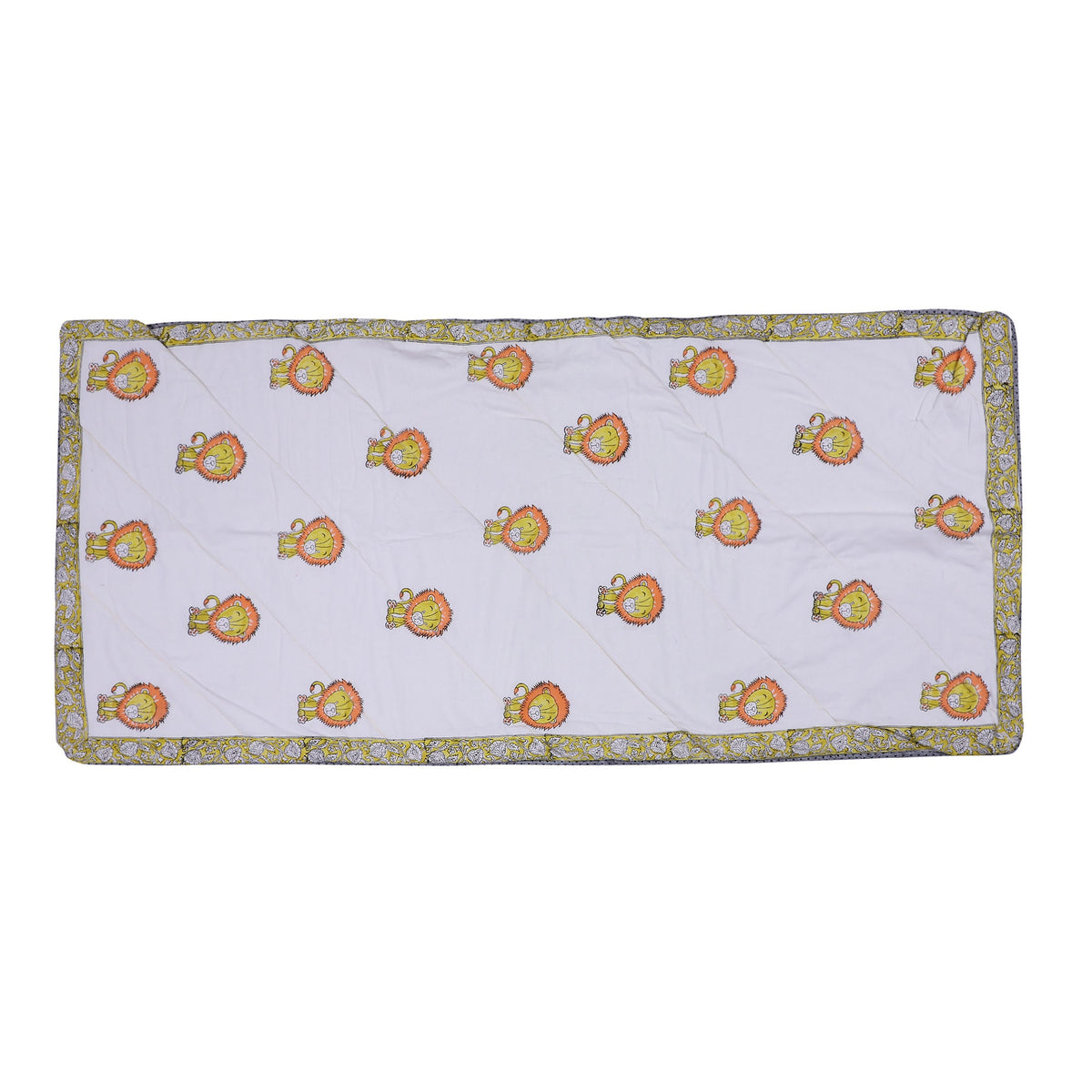 Kids Yoga Mat - Children Yoga Play Mat - Organic Cotton, Natural, Non-toxic, Eco-conscious, Super Soft, Exercise Play Mat - Leo