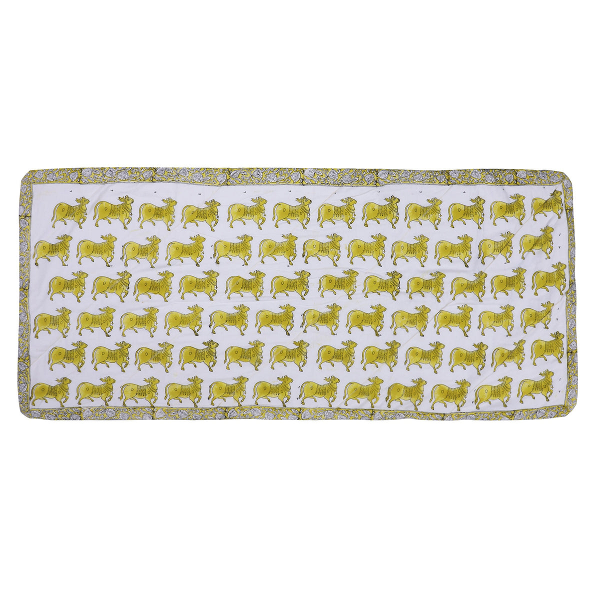 Kids Yoga Mat - Children Yoga Play Mat - Organic Cotton, Natural, Non-toxic, Eco-conscious, Super Soft, Exercise Play Mat - Nandi Cow