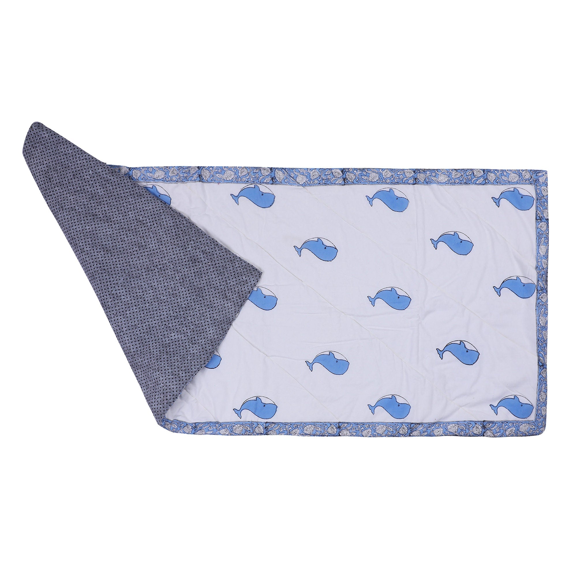 Kids Yoga Mat - Children Yoga Play Mat - Organic Cotton, Natural, Non-toxic, Eco-conscious, Super Soft, Exercise Play Mat - Wonder Whale