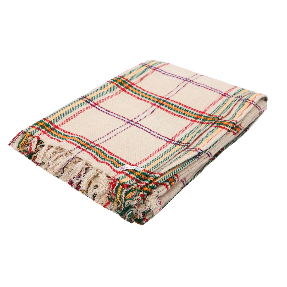 Premium Handwoven Sheep Wool Blanket (Use as bed linen OR yoga/mediation blanket) - Sattva