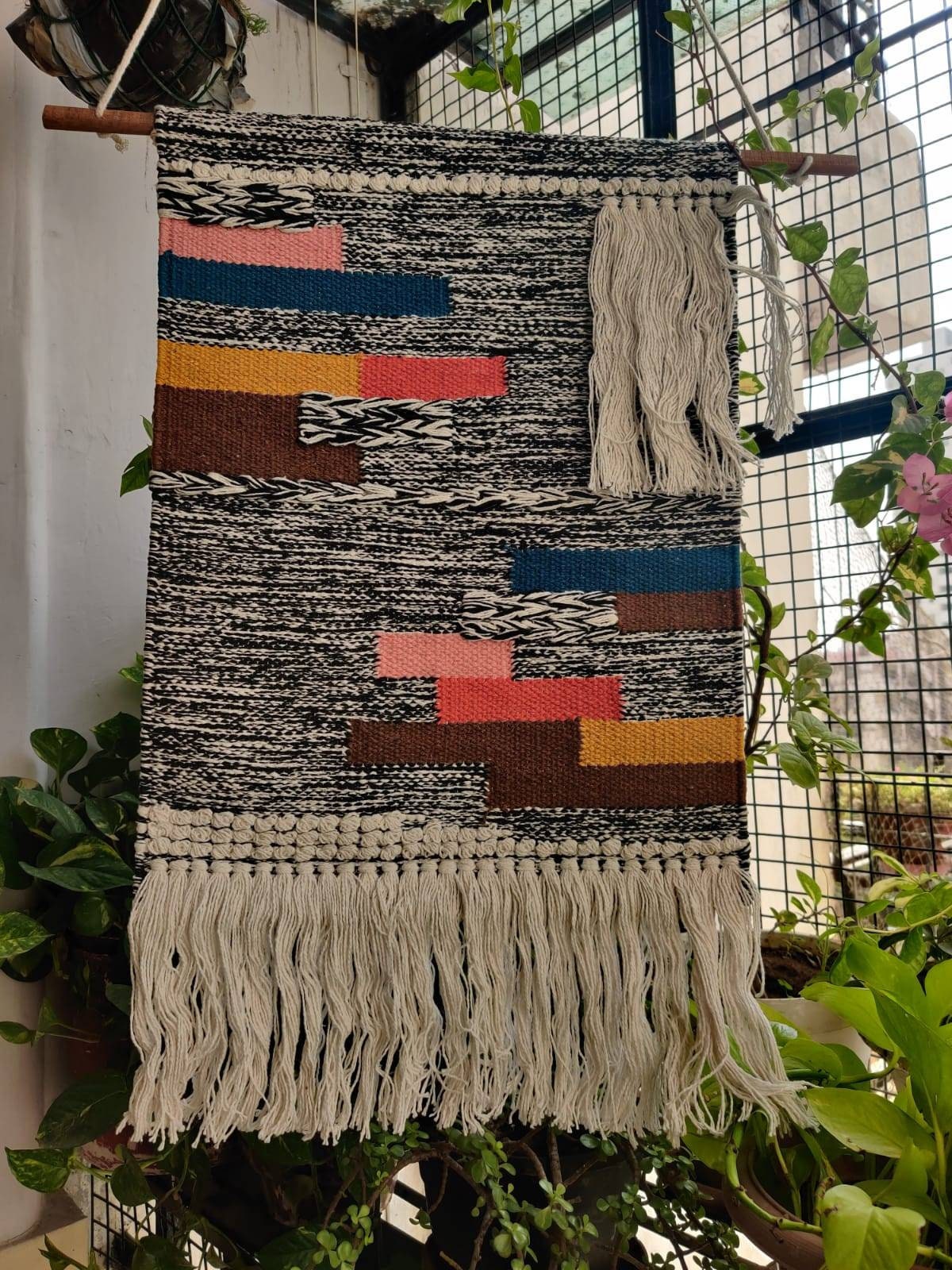 Handwoven wall rug