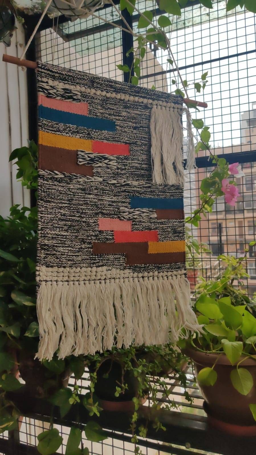 Handwoven wall rug