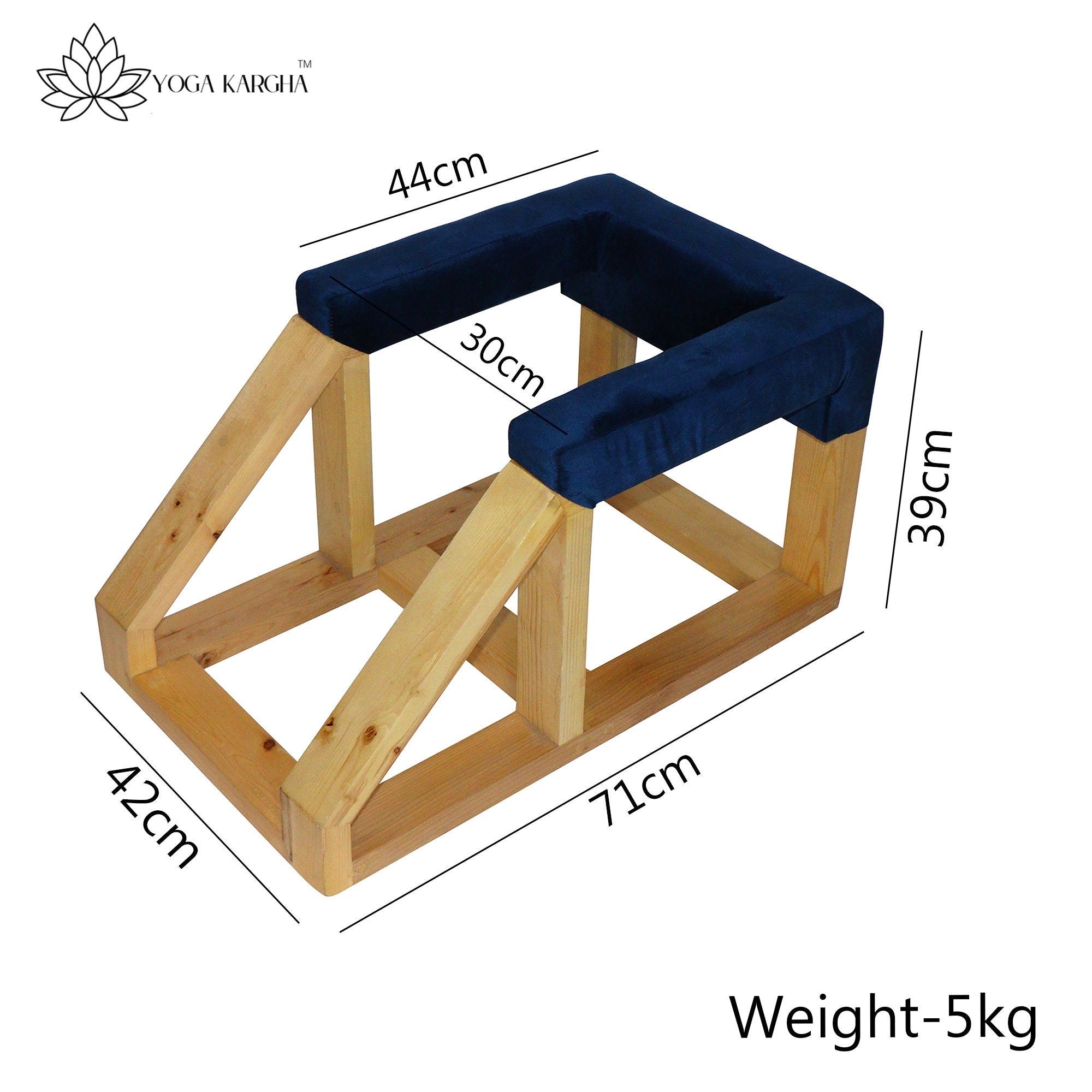Yoga Fitness Bench For Stretching Nap Naturale - Sirsasana Stool For ...
