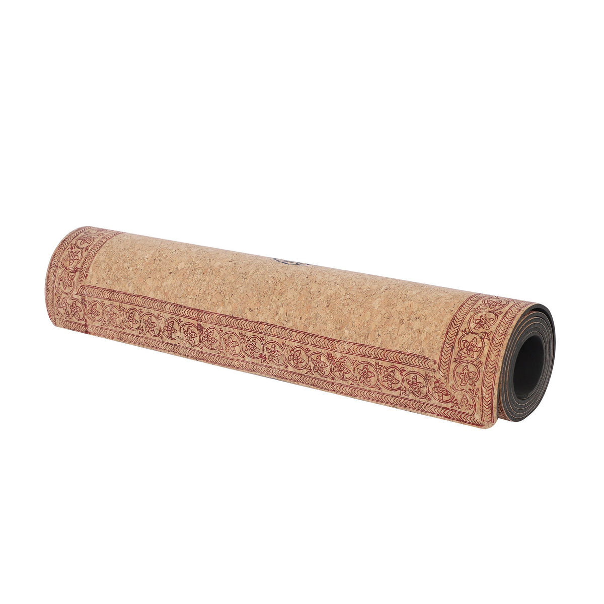 Hand Block Printed Cork Yoga Mat – Garden of Five Senses