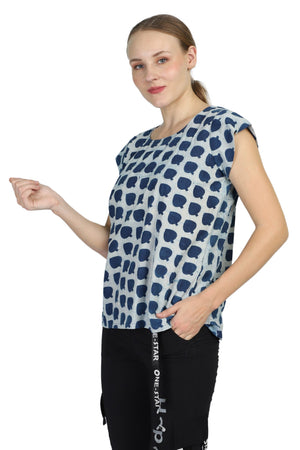 Yoga Top Wear - Cotton, Meditation Top, Cotton Shirt - Handblock printed Cotton Top/Tunic/Shirt