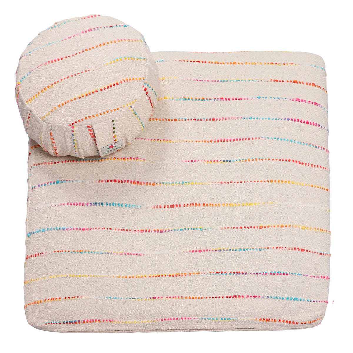 AbhinehKrafts Meditation Set - Combo Set of Zabuton Meditation Mat and a Zafu Meditation Cushion - Yoga & Meditation Pillow - Morocco