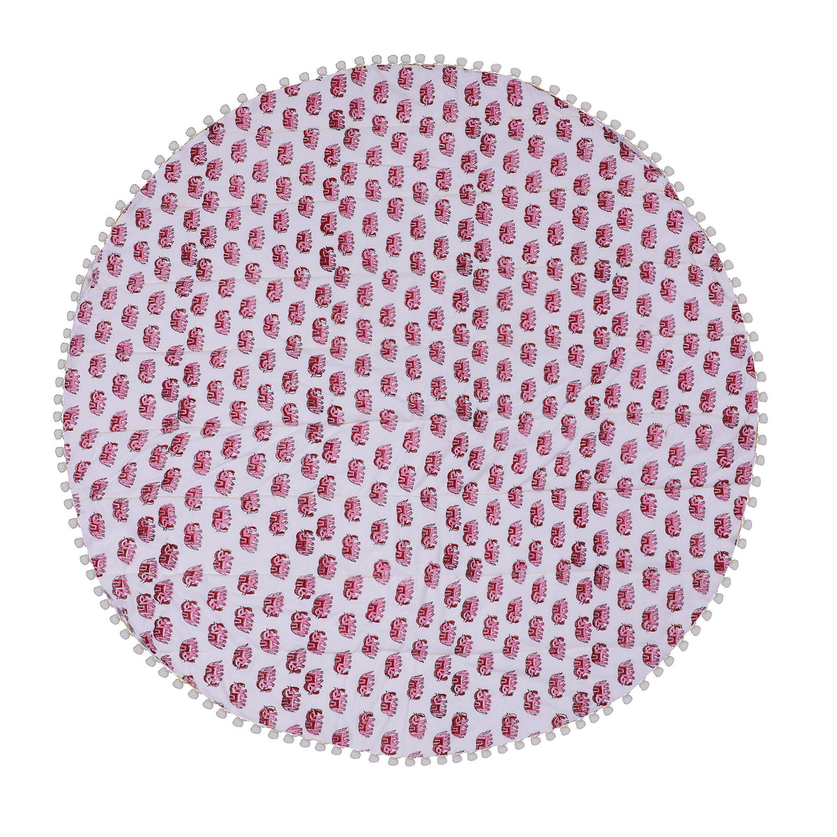 Babies/Children Round Play Mat - Round Yoga Mat - Organic Cotton, Natural, Non-toxic, Eco-conscious, Super Soft, Exercise Play Mat